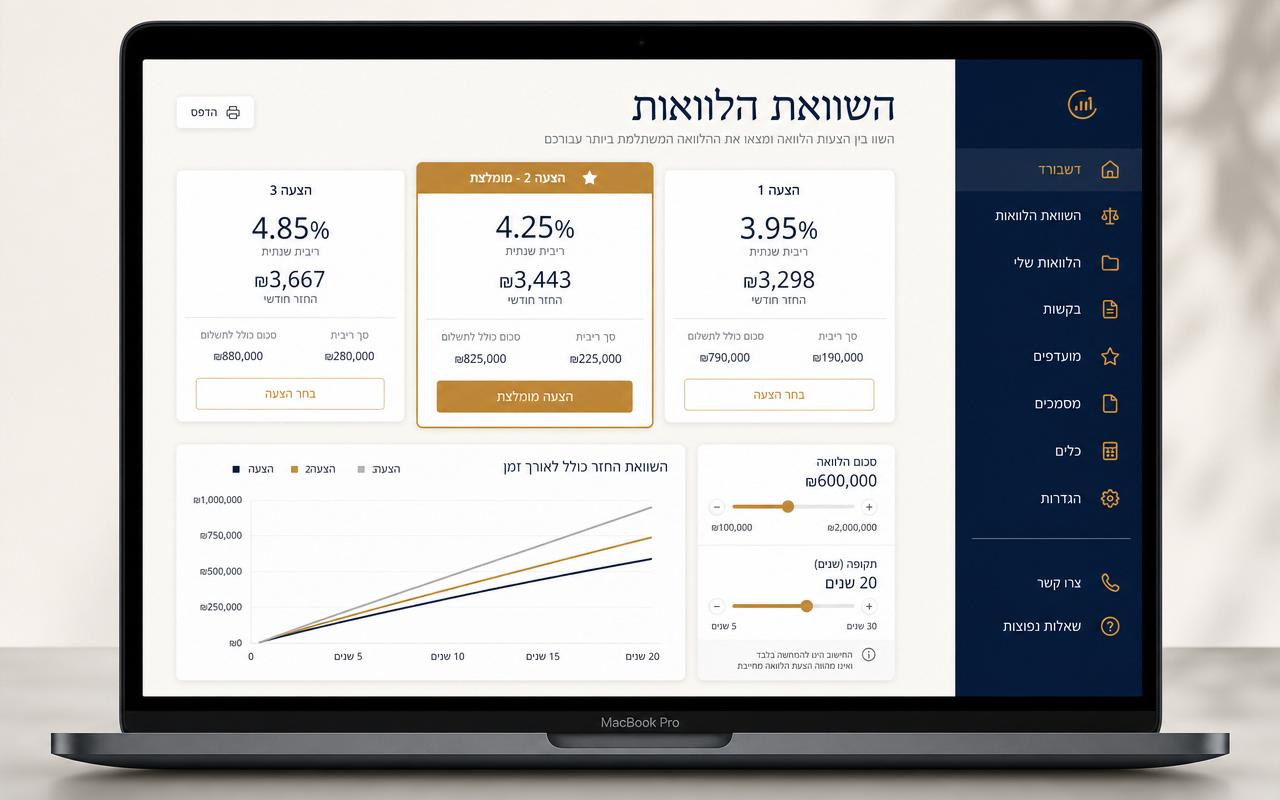 השוואת הלוואות חכמה